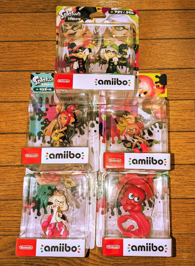 amiibo スプラトゥーン Splatoon タコ ヒメ アオリ ホタル