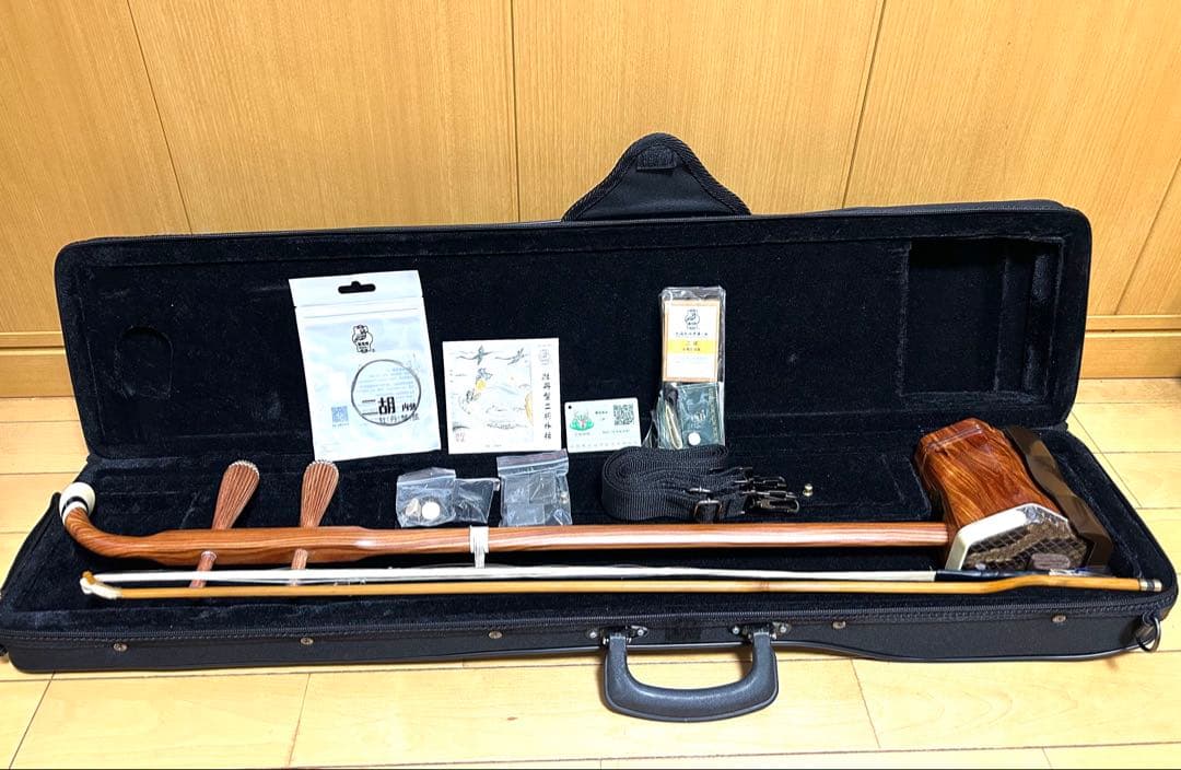 二胡（アルフー）敦煌牌（とんこうはい）上海民族楽器極美品