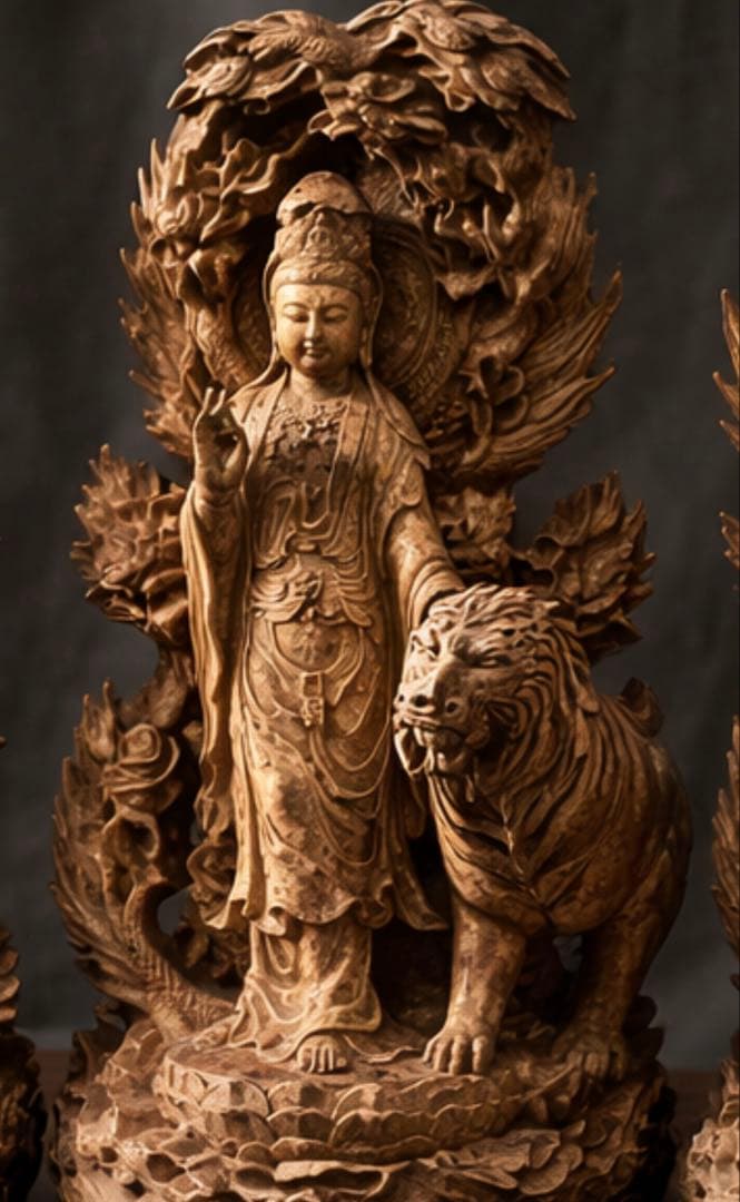 【2/10までの限定出品】木製仏像アート 4体構成｜配置で完成する立体作品