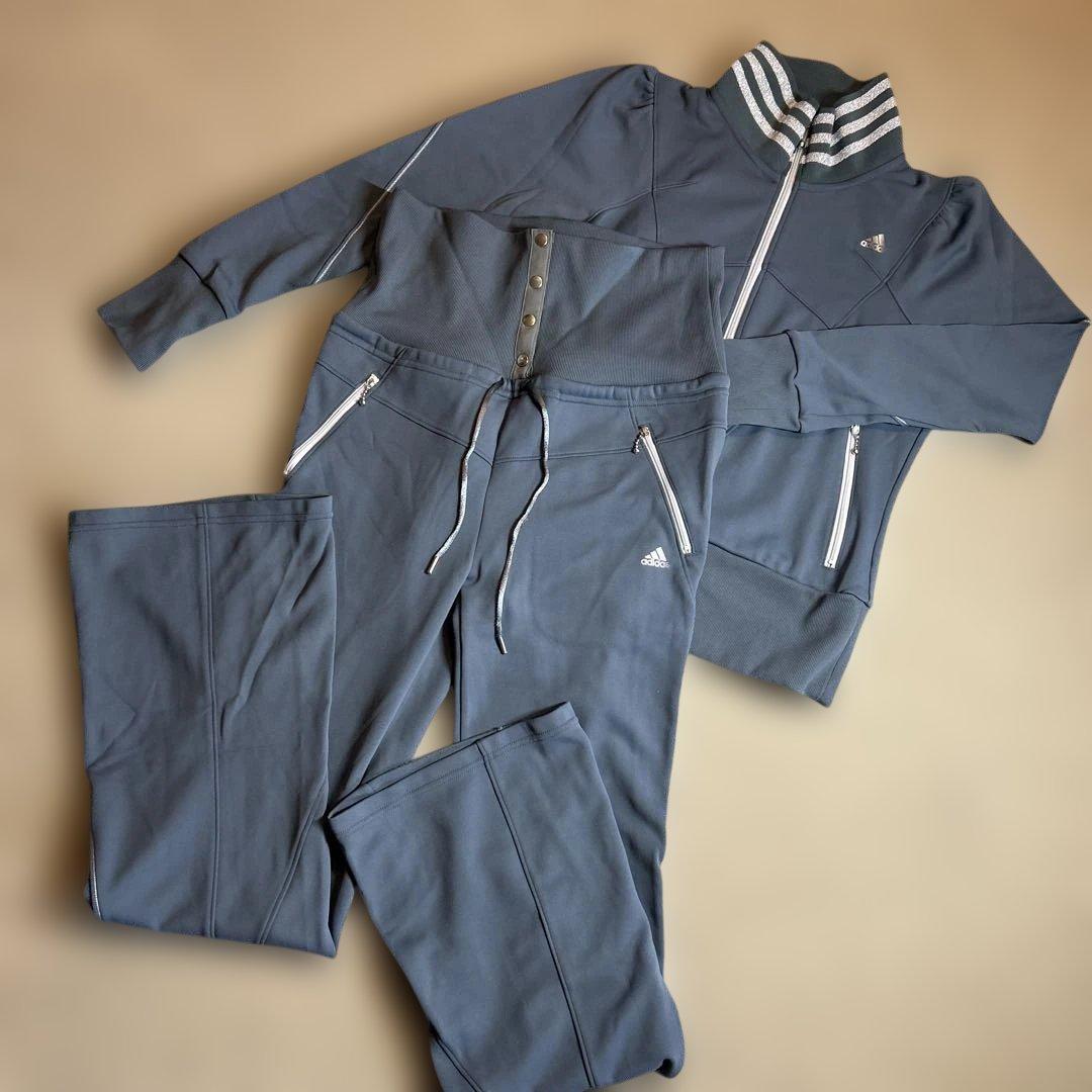 adidas ジャージ上下セット グレー