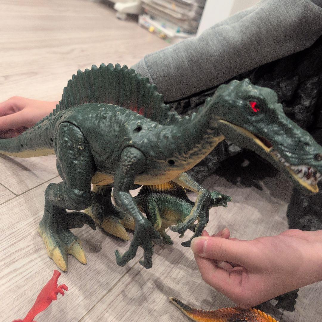 シュライヒ　ビッグ火山　恐竜セット　音の鳴るビッグ恐竜付き　説説明書付き