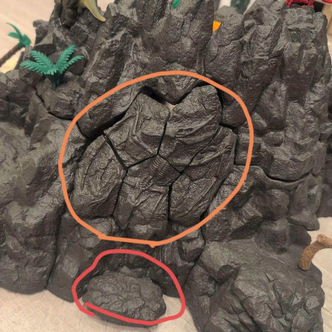 シュライヒ　ビッグ火山　恐竜セット　音の鳴るビッグ恐竜付き　説説明書付き