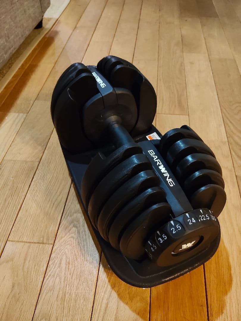 引き取り限定　BARWING ダンベル 24kgx2個