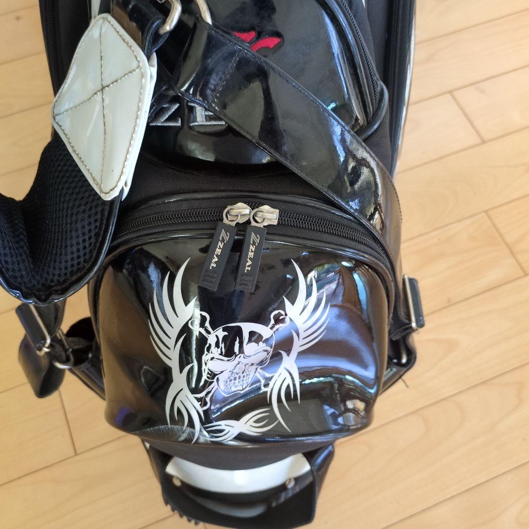 ZEAL❗️カッコイイ❗️ スタンドゴルフバッグ 黒