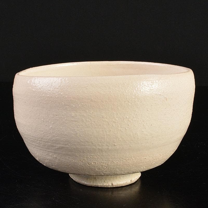 茶道具　萩焼　十代　三輪休雪作　白萩茶碗　共箱　V　R7278