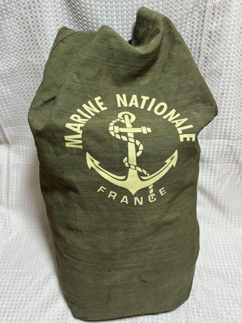 フランス軍 実物 ダッフルバッグ リネン