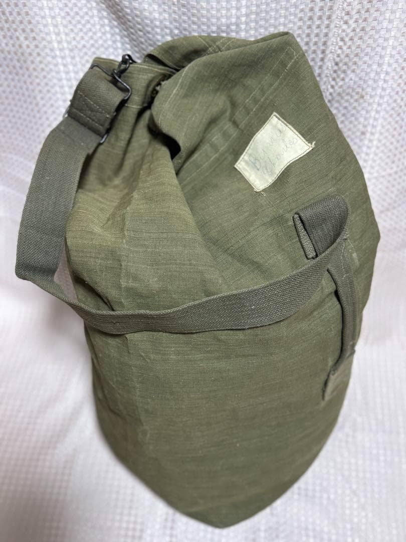 フランス軍 実物 ダッフルバッグ リネン