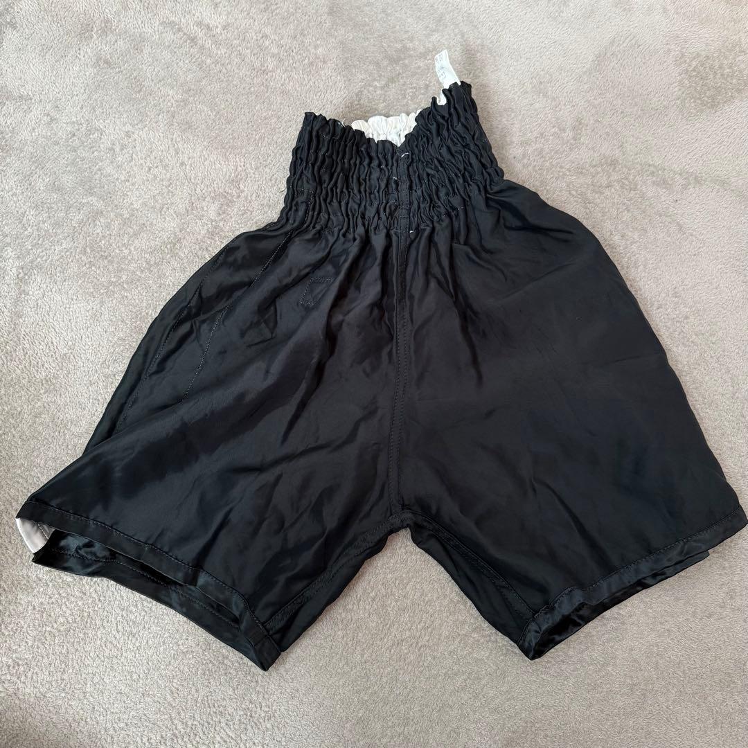 美品 Winning ウイニング ボクシング パンツ 黒 白ライン