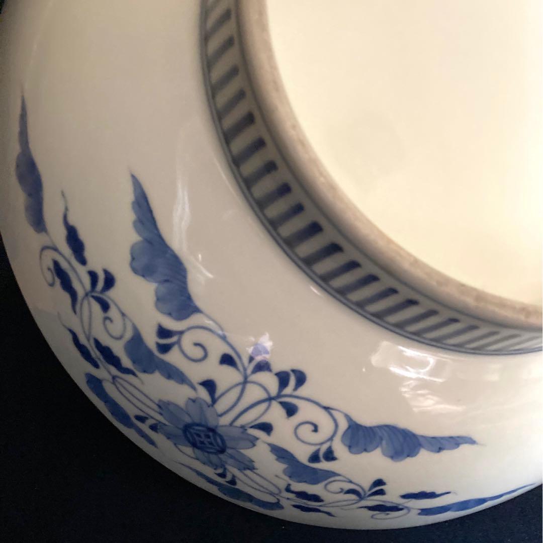 鍋島　松樹紋大皿　櫛高台