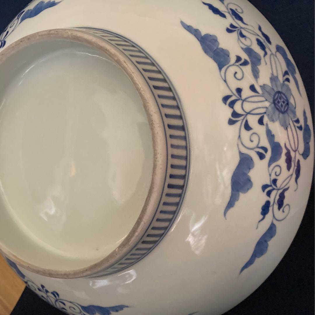 鍋島　松樹紋大皿　櫛高台