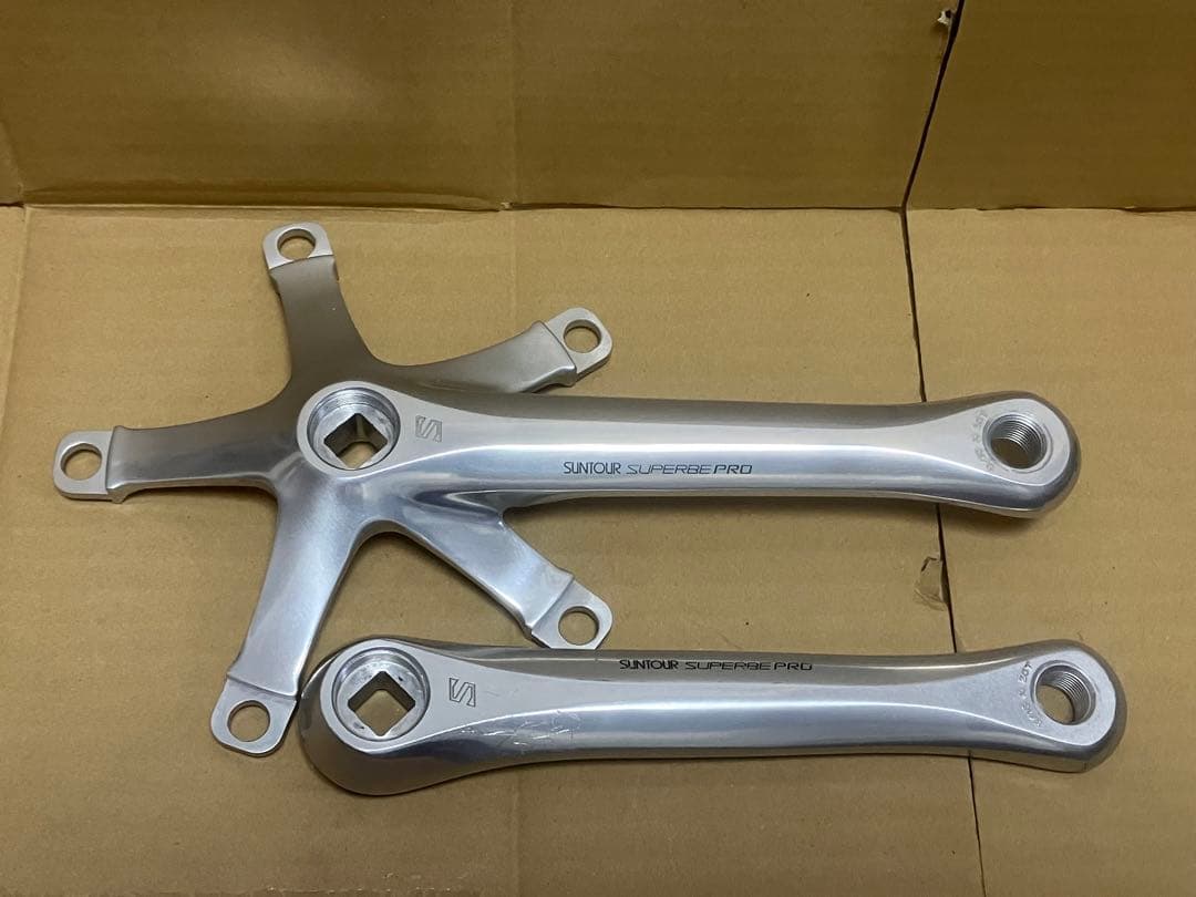 値下げ 中古 SUNTOUR SUPERBE PRO ロード クランクセット