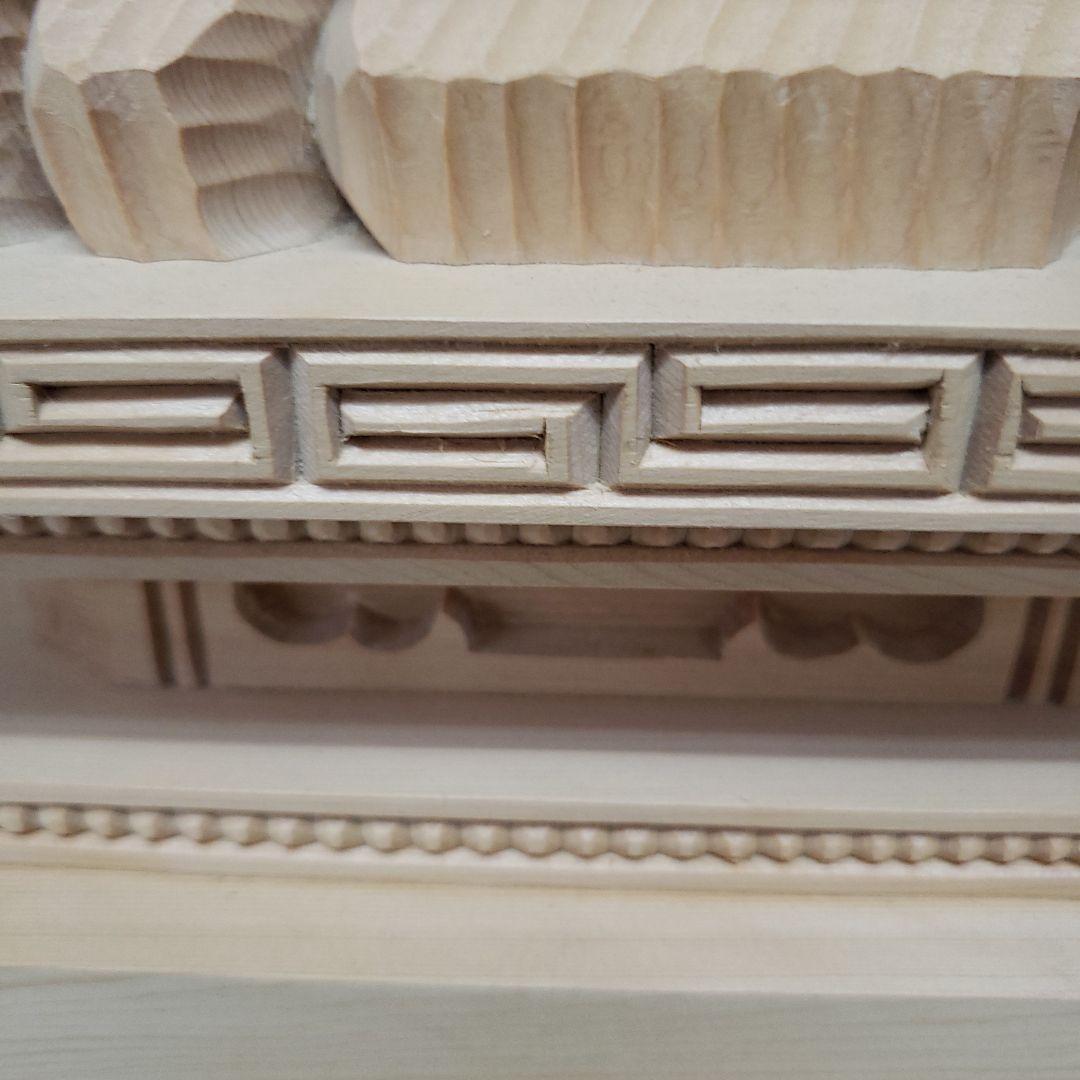 Ｂフライデー蔵出し特価極上彫り★白木材 不動明王立像１尺立★お不動さん火の鳥彫り