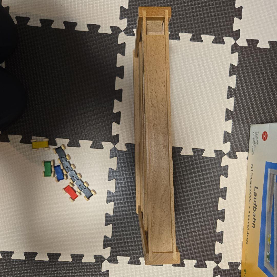 木製玩具　ベック社　トレインカースロープ