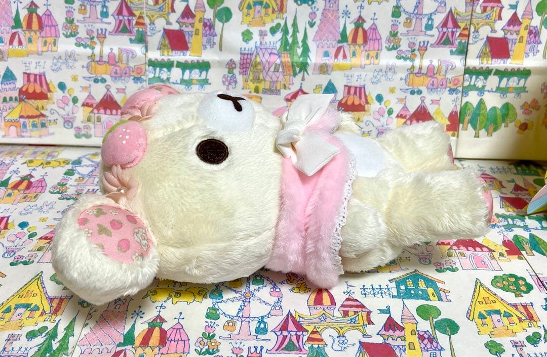 サンエックス コリラックマ 花冠 いちご おすわり ぬいぐるみ
