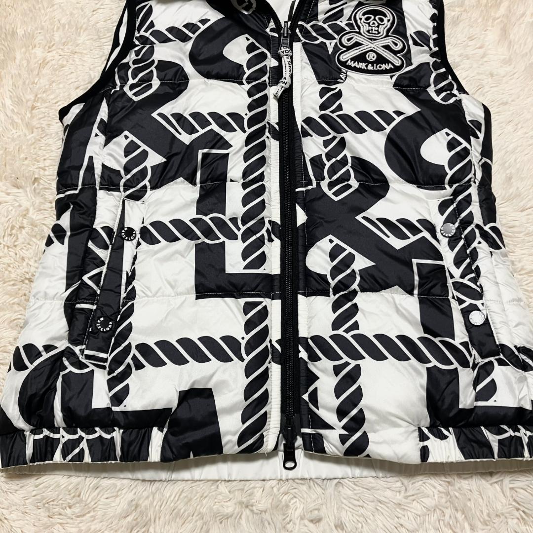 極美品✨ MARK&LONA 2way リバーシブル 中綿ベスト フード収納可