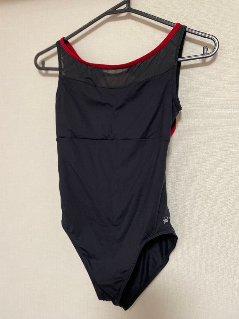 Madoka Sugaiコラボ　ブラック　ノースリーブレオタード