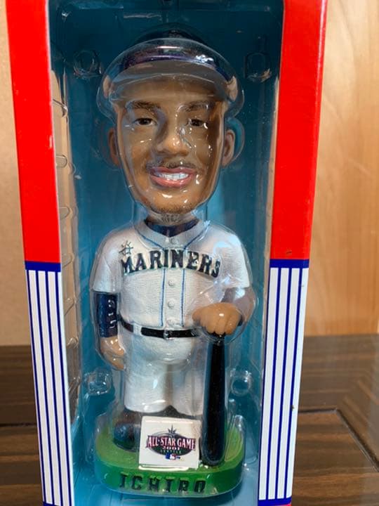 イチロー　バブルヘッド　パブルヘッド　大リーグ1年目オールスターパンフ付き