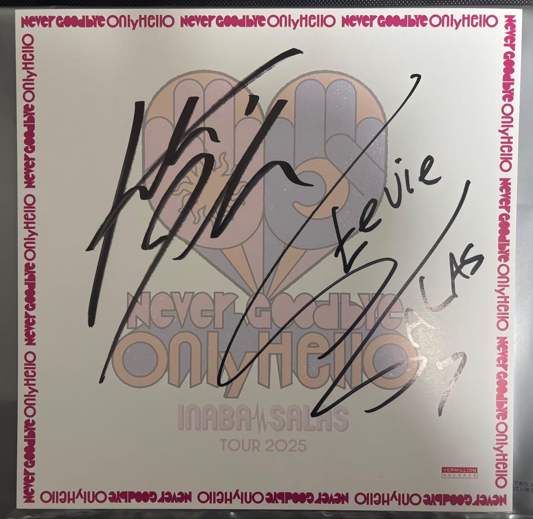 INABA/SALAS サイン色紙　会場限定　ショッピングバック　稲葉　B'z