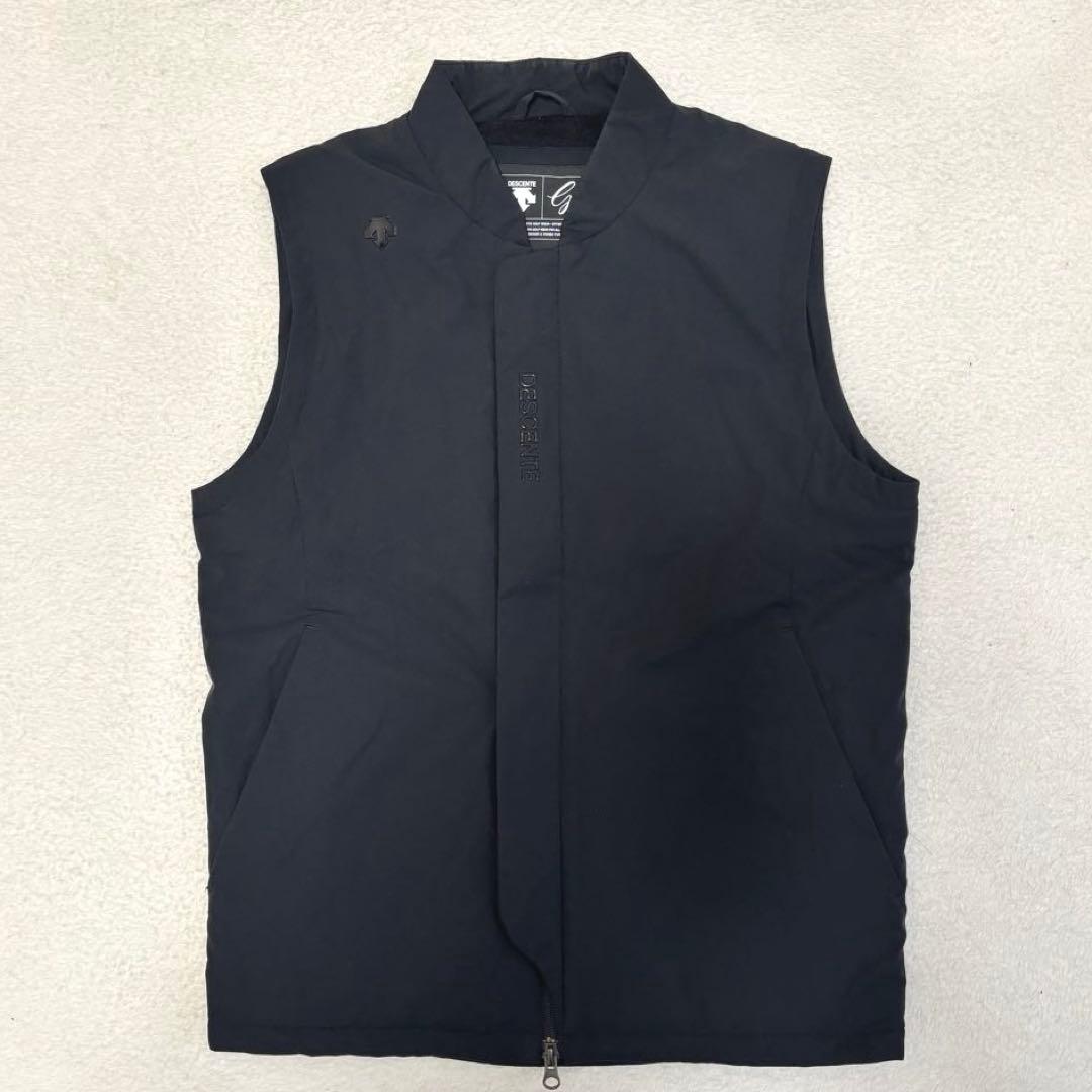 DESCENTE GOLF デサントゴルフ 中綿ウィンドベスト ブラックL