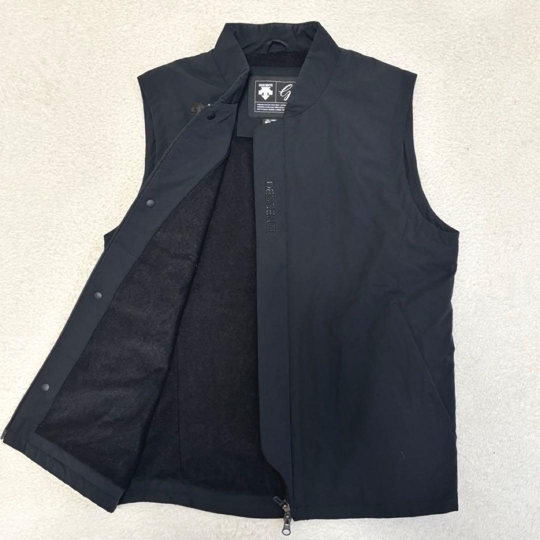 DESCENTE GOLF デサントゴルフ 中綿ウィンドベスト ブラックL
