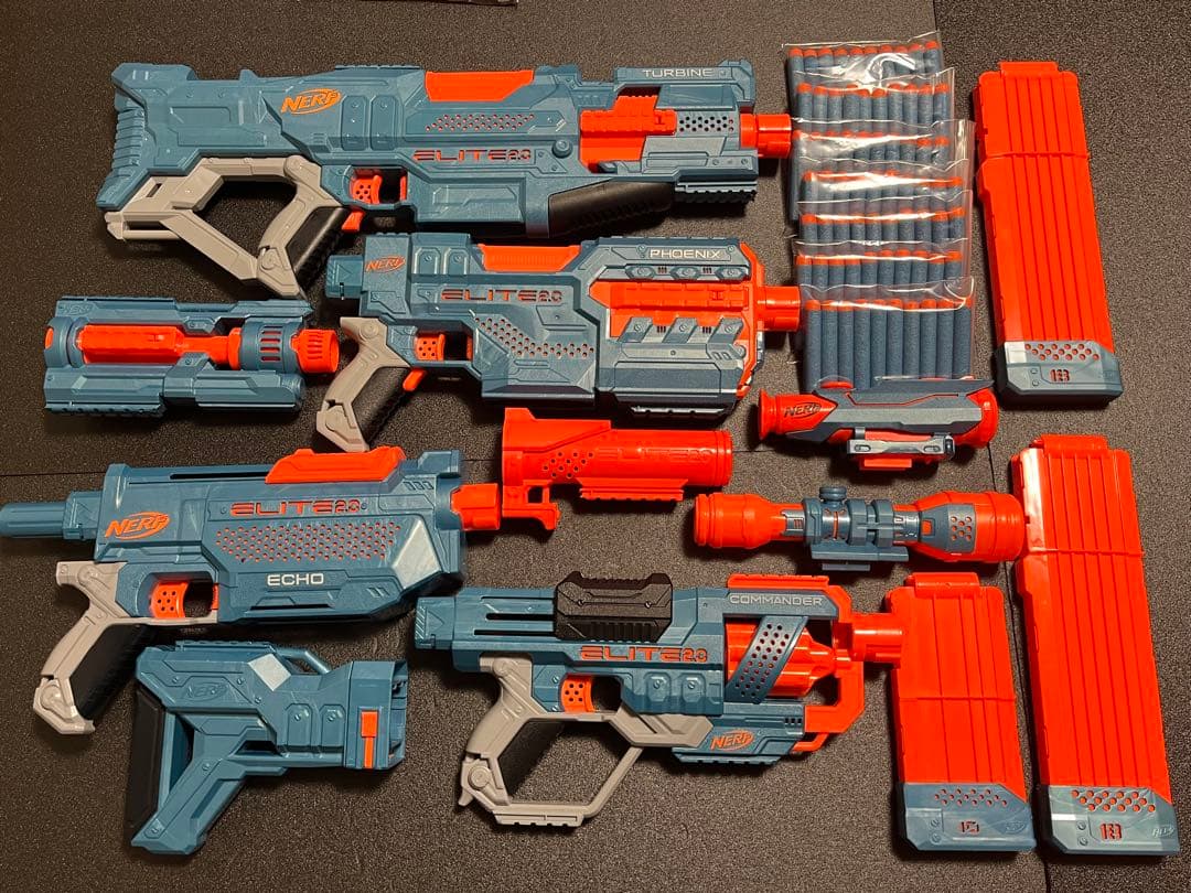 ナーフ エリート2.0 タービン &フェニックス &エコー &コマンダー セット