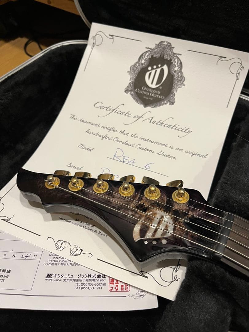 y*i様 Overload Custom Guitars Rea6 Trans