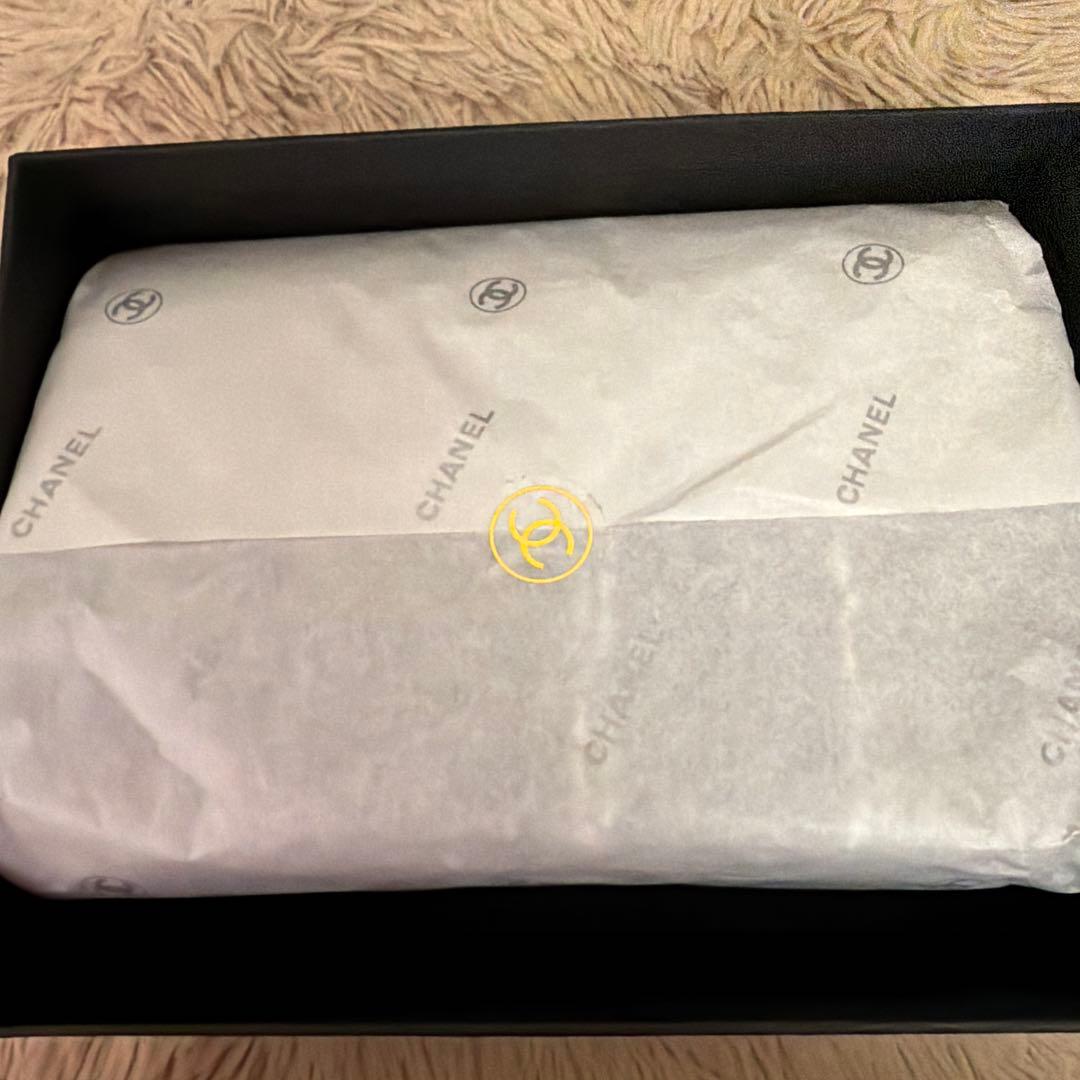 CHANEL ストライプショルダーバッグ　シャネル　ツイード　ノベルティ