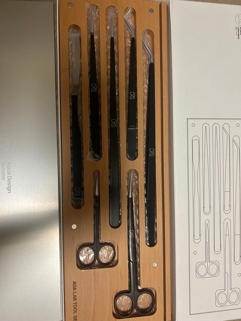 新品】 ADA Lab ツールセット ピンセット アクアリウム 熱帯魚 パルダ