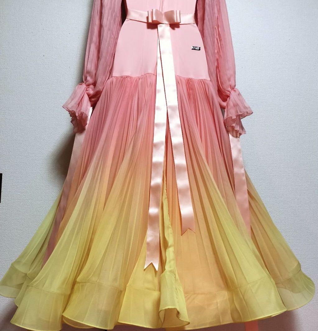 社交ダンス♡ジャンティ　モダン　スタンダード　ワンピースドレス