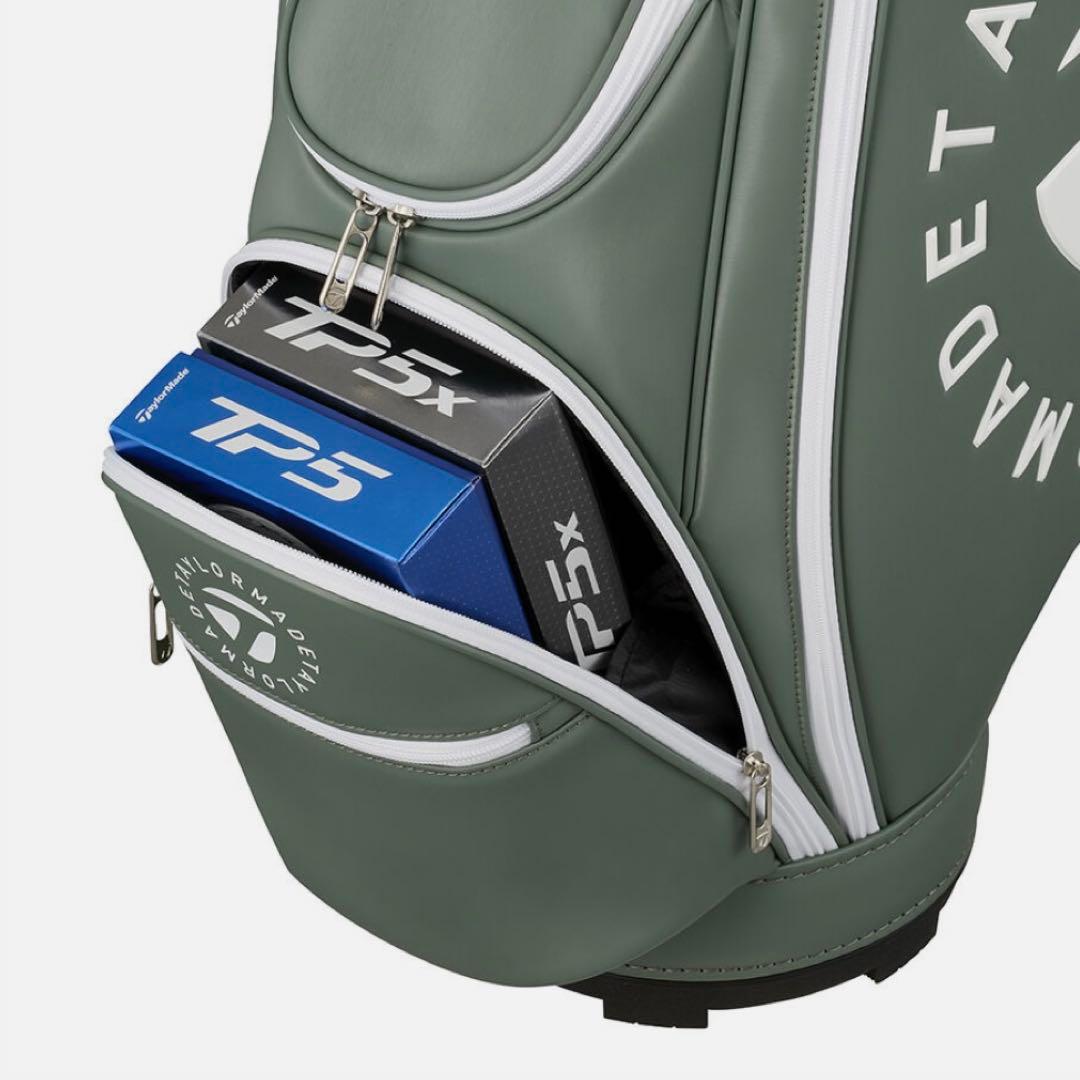 【新品未使用】テーラーメイド サークルロゴ キャディバッグ　アシッドグリーン