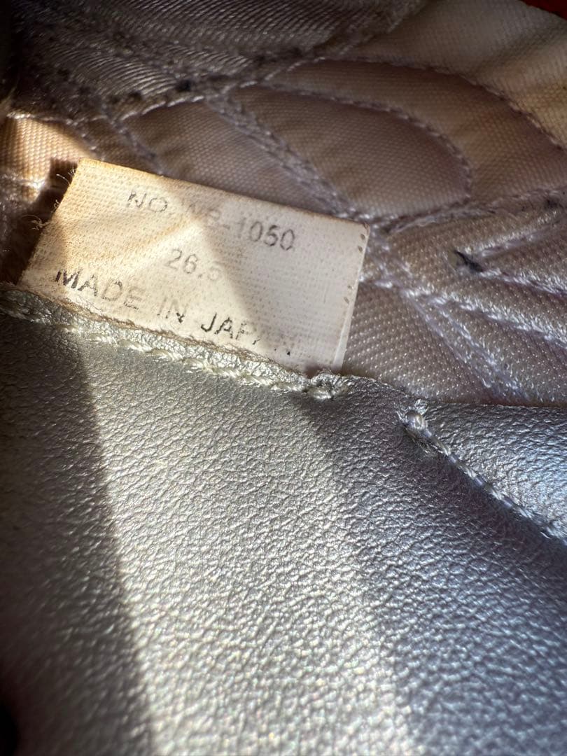 ビモロスパイク　ローカット　野球　白×赤　26.5cm