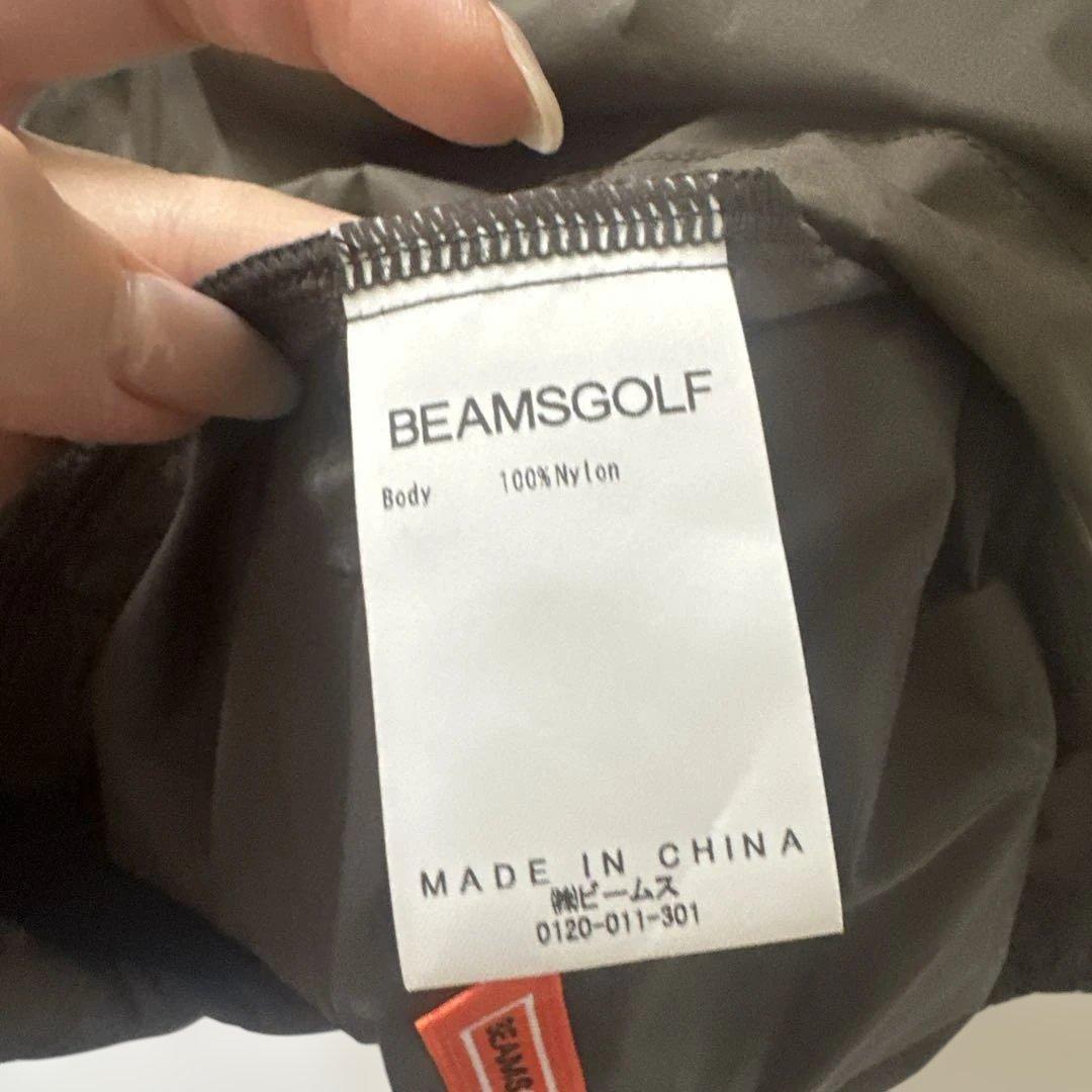 【新品】beams golf 撥水ストレッチオリーブベスト　Lサイズ