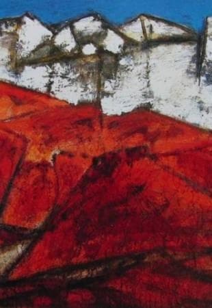 三岸節子、「グアディスの家」厳選、希少画集・額装画、人気作品、新品高級額 額装付