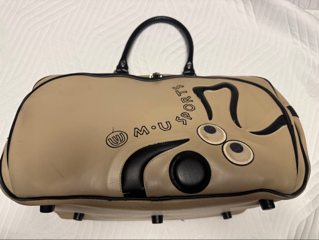 M・U SPORTS ベージュゴルフバッグ
