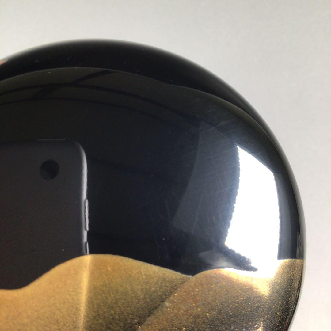 Ｒ３５８　棗　『中村湖舟作』『黒漆塗』『遠山蒔絵』『中棗』　共箱　茶道具