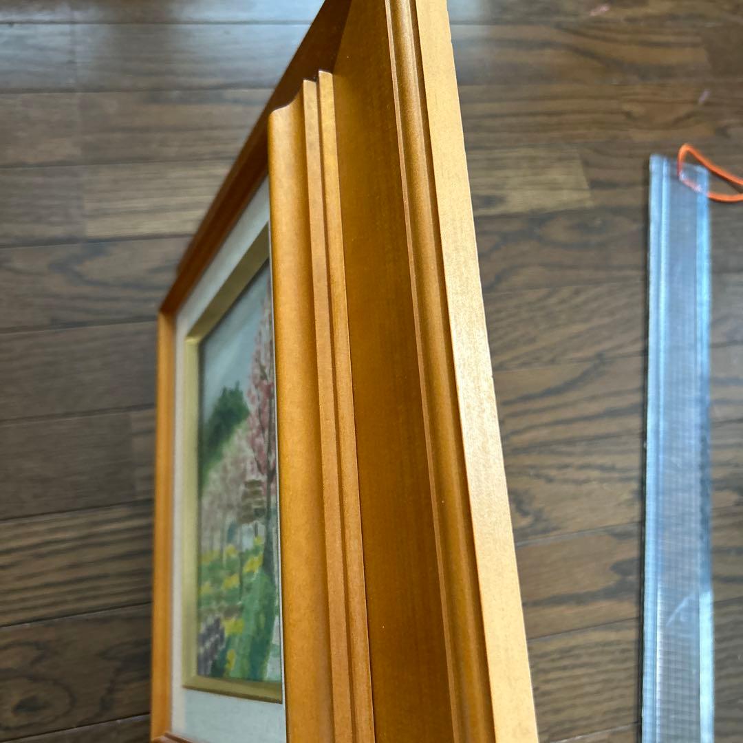 小正路喜美子　杏の里　油絵