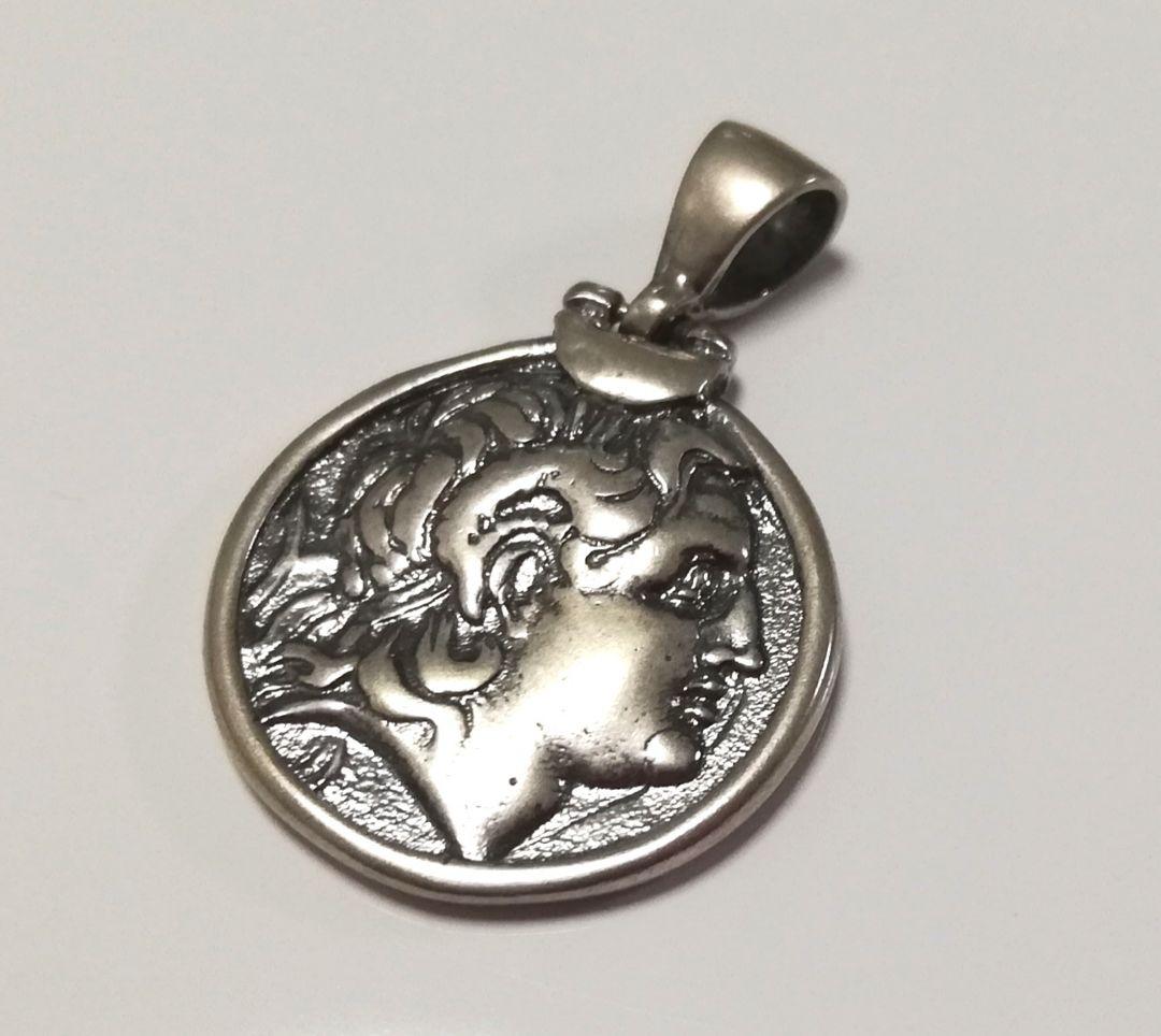 古代ギリシャ  アレキサンダー大王 アテネ シルバー925 ペンダント