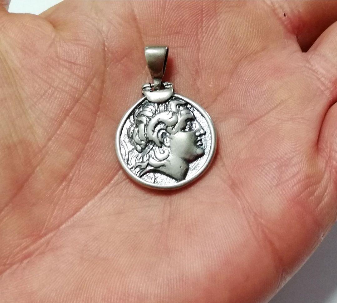 古代ギリシャ  アレキサンダー大王 アテネ シルバー925 ペンダント