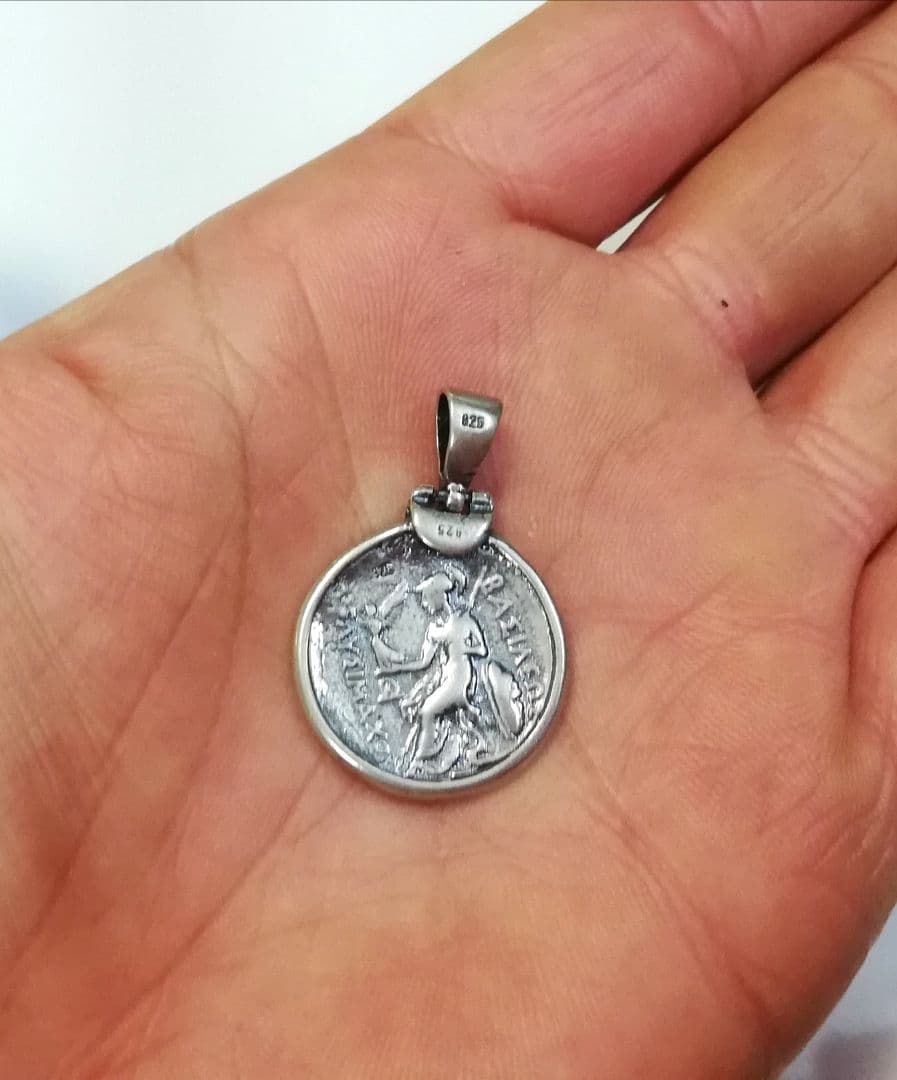 古代ギリシャ  アレキサンダー大王 アテネ シルバー925 ペンダント
