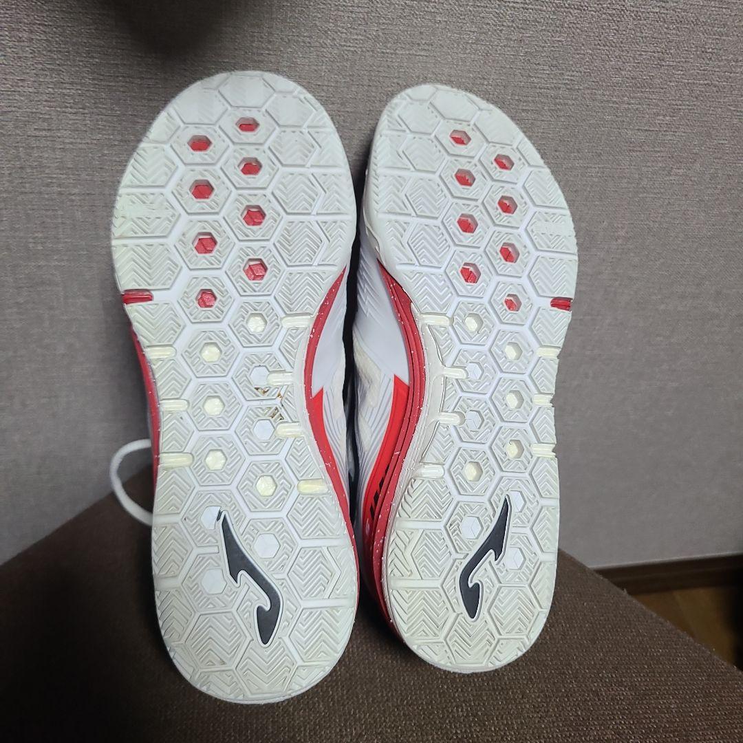 Joma フットサルシューズ ホワイト/レッド/ブラック