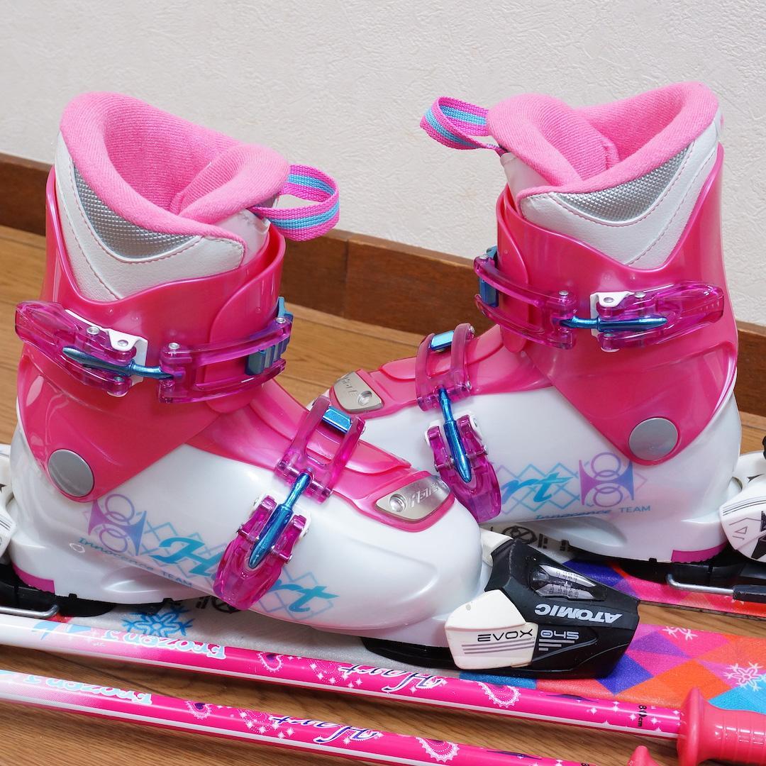 メンテ済 100cm 靴20cm ATOMIC スキーセット