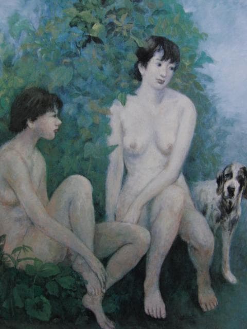 松井叔生、風韻、希少な画集より、新品高級額・額装付、状態良好