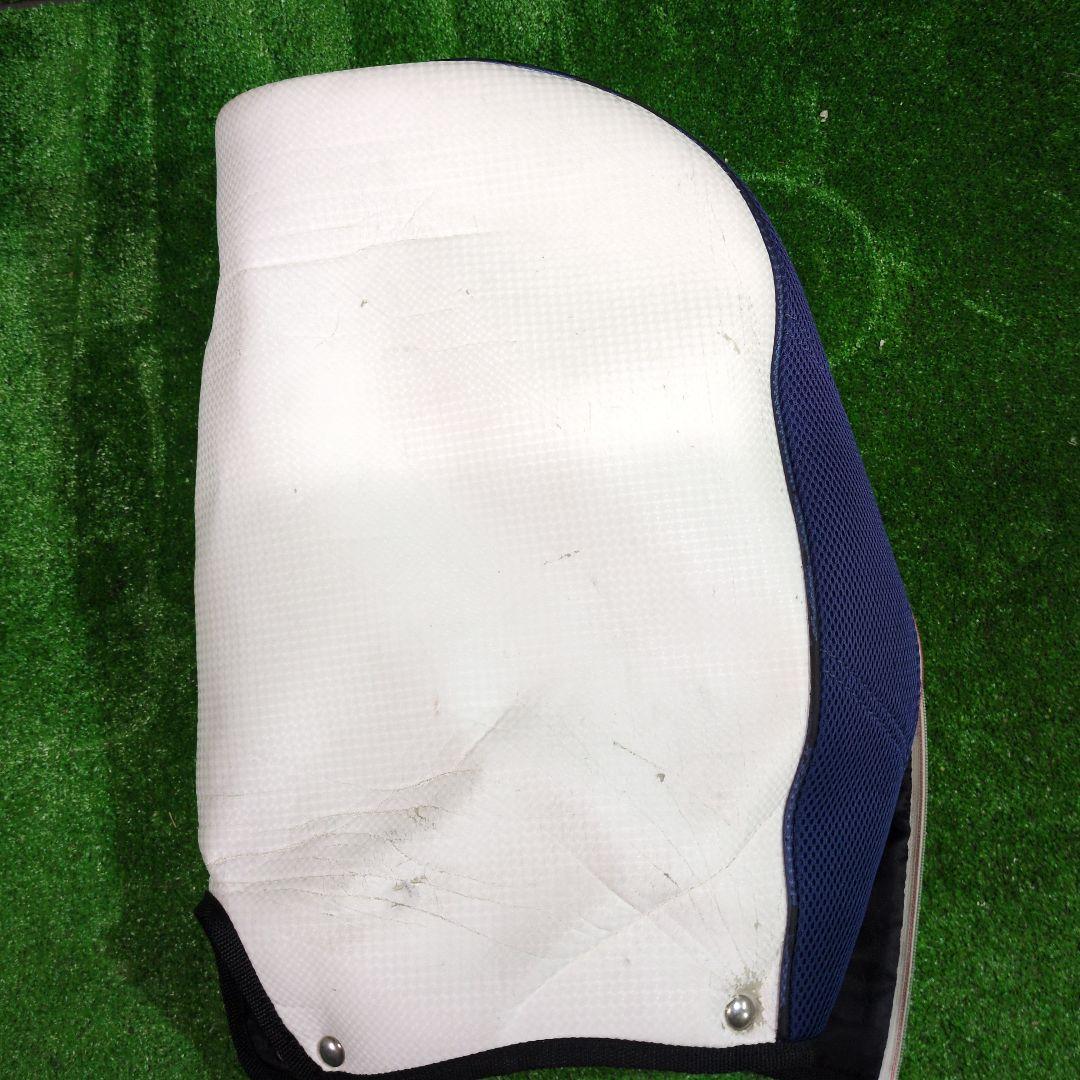 adidas ゴルフキャディバッグ オシャレなトリコロールカラー　フードカバー付