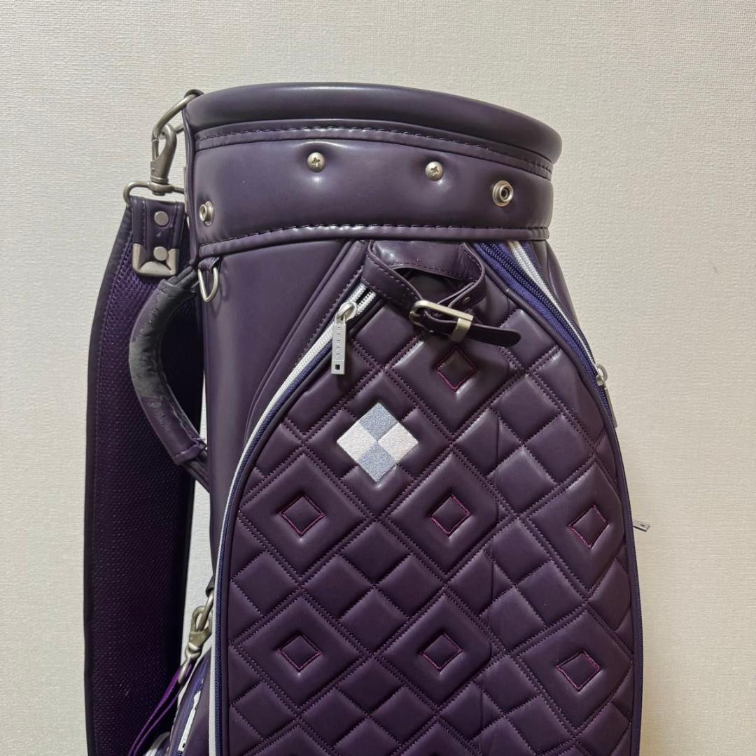 ONOFF オノフ キャディバッグ ゴルフバッグ 8.5型 パープル