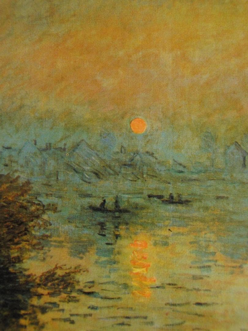 クロード・モネ「Sunset on the Seine at Lavacourt