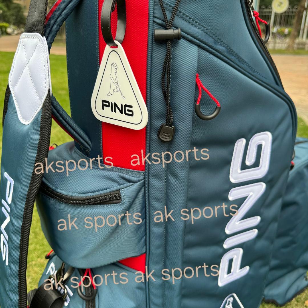 即発送対応★PING キャディバッグ ブラック/レッド