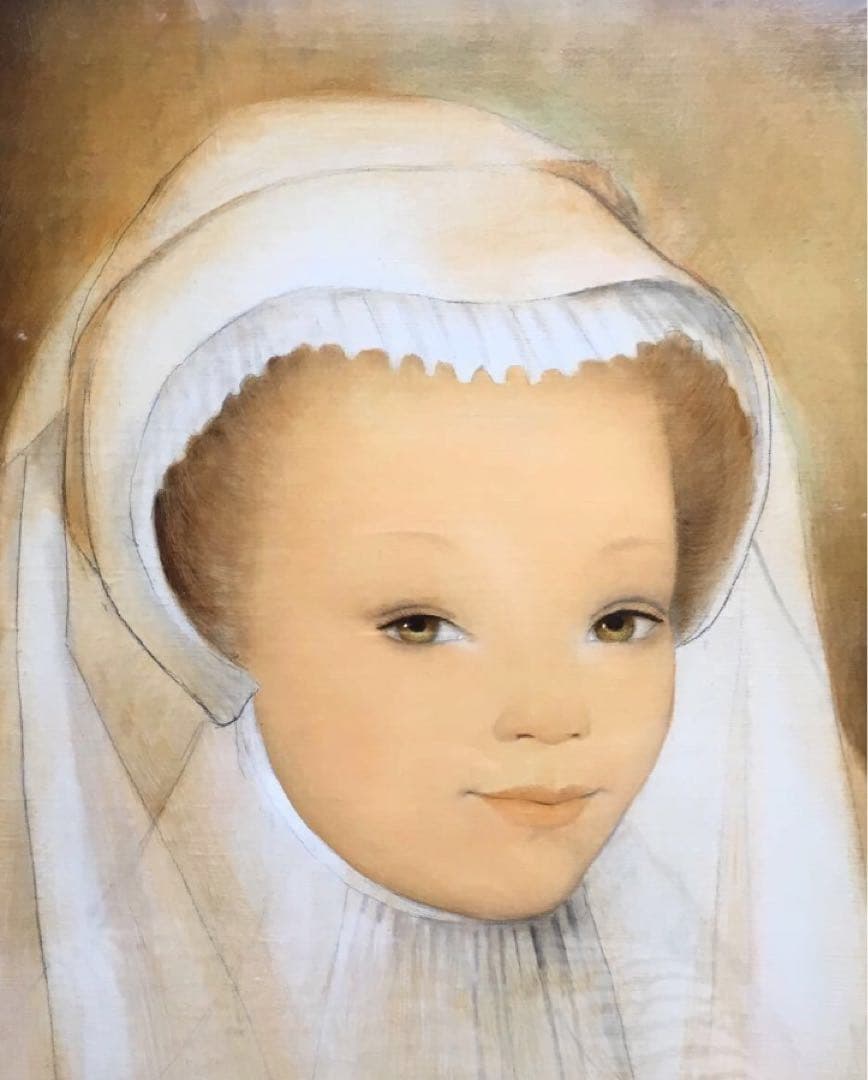 『真作肉筆』ギィ・セラドール画伯　高島屋証明書　絵画 油彩 教会　聖母　マリア