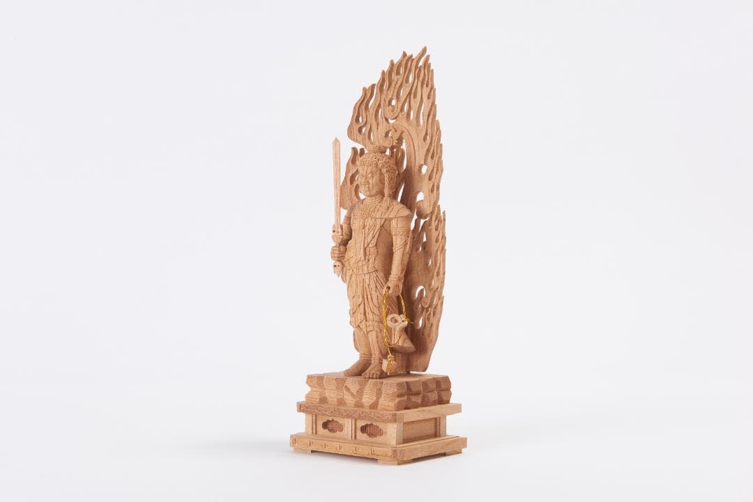 欅　立不動明王　30ｃｍ #020