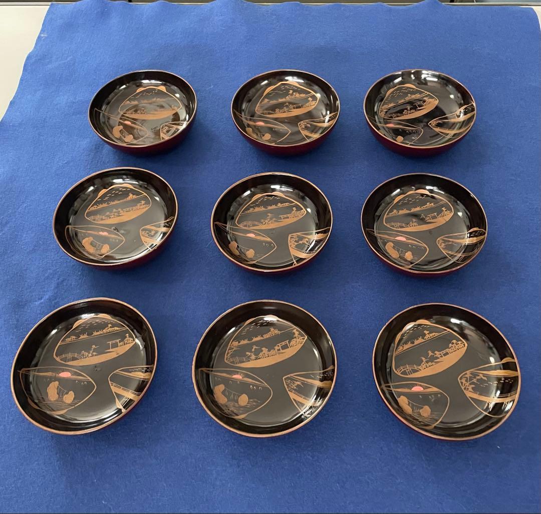 漆器椀　 9セット