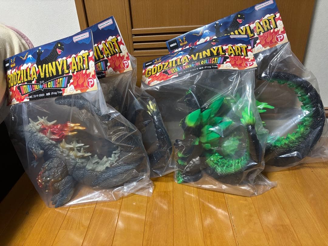 Godzilla Vinyl Art Frog Tree ゴジラ 4体セット